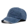 Wholesale of new summer cotton washed baseball caps, curved brim distressed retro household sunshade caps and outdoor denim baseball caps Specification image